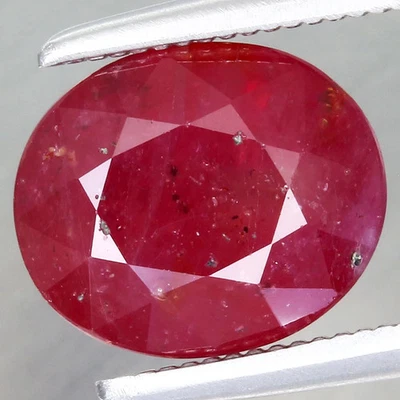 Ravishing Color! 2.77ct 8.5x7.1mm Oval Natural Red Ruby, Africa Gemstone - Image 1 of 4