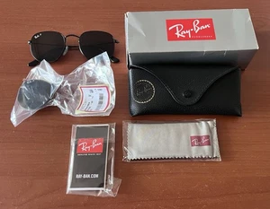 Ray Ban Hexagonal Black Polarized - Foto 1 di 13