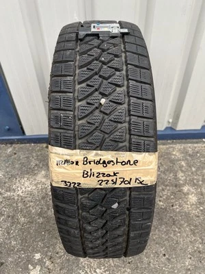 225/70/15 Bridgestone Blizak 112/110R 8.86mm Tread PART WORN TYRE - Dot 33/21 - Image 1 of 4