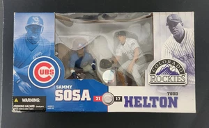 Sammy Sosa VS Todd Helton McFarlane Special Edition Deluxe Box Set Figurines New - Picture 1 of 7