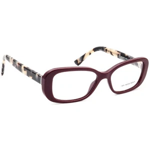Burberry Eyeglasses B 2228 3602 Bordeaux Rounded Square Frame Italy 53[]16 140 - Picture 1 of 8