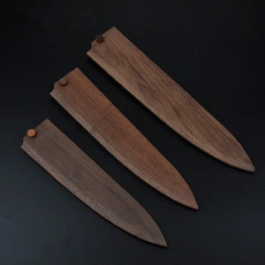Japanese Gyuto Chef's Knife Sheath Saya Chef knife Blade Guard Wood Sheath Case - Picture 1 of 6