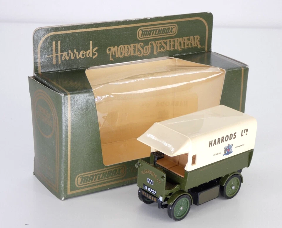 Matchbox 1919 Walker furgoneta eléctrica Y29 Harrods antaño coche de juguete en caja Foto 1 de 4