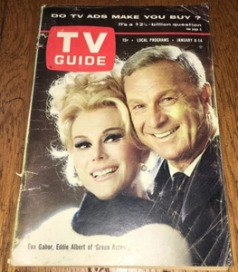 TV GUIDE 1966 Green Acres Eva Gabor Eddie Albert FORD ECONOLINE 7-UP MARLBORO - Picture 1 of 4
