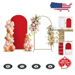 Elegant 7.2ft Balloon Arch Stand with Wrinkle-Resistant Cover – Event Ready - Picture 1 of 9