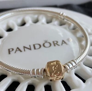 Auténtico Pandora MOMENTOS Serpiente Cadena Pulsera #590702HG - Imagen 1 de 8