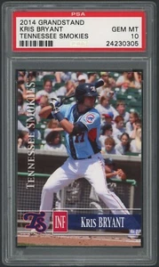 2014 Grandstand Kris Bryant Chicago Cubs PSA 10 GEM MINT Smokies Rookie Card - Picture 1 of 2