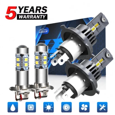 For Mazda Protege 2001-2003 4X LED Headlight Bulbs High Low Beam + Fog Light Kit - Image 1 of 4