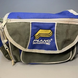 Plano TackleSystems Soft Side Fishing Bag w/ Strap Blue Grey Canvas - Picture 1 of 9