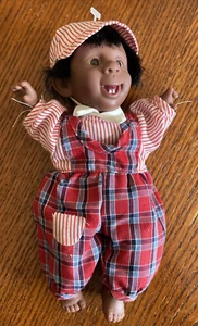 VTG 1996 Palm Pals Bean Bag Boy Kid Funny Ugly Face Doll Stuffed Toy Collectible - Picture 1 of 10