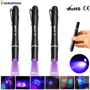 Linterna UV LED 395nm Linterna Ultravioleta Linterna Linterna UV Antorcha - Imagen 1 de 8