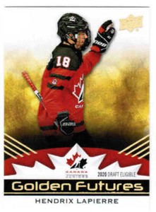 2020 UD TEAM CANADA JUNIORS GOLDEN FUTURES INSERT CARDS (GF-XX) U-Pick From List