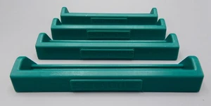 4 x Estantes para letras de azulejos de plástico Scrabble verde Mattel - En muy buena condición - Imagen 1 de 3