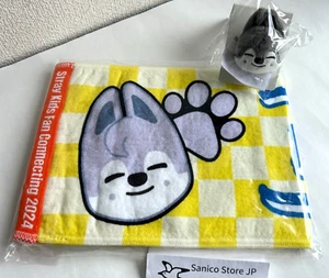 Stray Kids JAPAN FAN CONNECTING Event 2024 TOWEL & MAGNET Bang Chan Wolf-chan - Picture 1 of 10