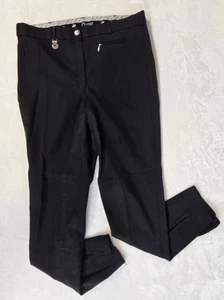 Pikeur Kunde Pants Breeches 46 US 14 Full Seat Black Equestrian - Thigh pull - Picture 1 of 7