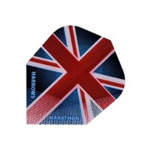 1 SET OF HARROWS MARATHON UNION JACK STANDARD DART FLIGHTS - Picture 1 of 1