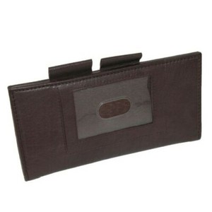 New Paul & Taylor Leather ID Checkbook Cover and Card Holder