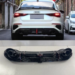 Para Audi A3 8Y 2021+ Difusor trasero parachoques accesorio tubos de escape e... - Imagen 1 de 13