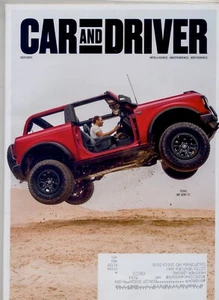 CAR AND DRIVER SEP 2021 FORD BRONCO, 2022 HONDA CIVIC, DRIVER-ASSIST TECH - Imagen 1 de 1