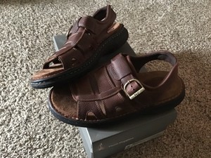 hush puppies men's leather athletic & outdoor sandals