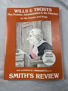 Wills And Trusts Hill Rossen Sogg Smith's Review 1993-1994 Ed - Imagen 1 de 7