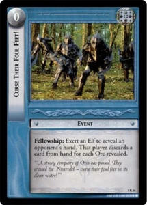 Lord of The Rings LOTR CCG TCG Fellowship of The Ring 1R36 Curse Their Foul Feet - Picture 1 of 1
