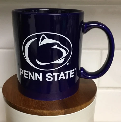 PSU Penn State Nittany Lions NCAA Coffee Mug Cup Navy White NEW Cover