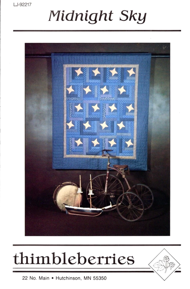 Midnight Sky Quilt Pattern, Lap or Bed Size, Thimbleberries LJ-92217 - Image 1 of 2
