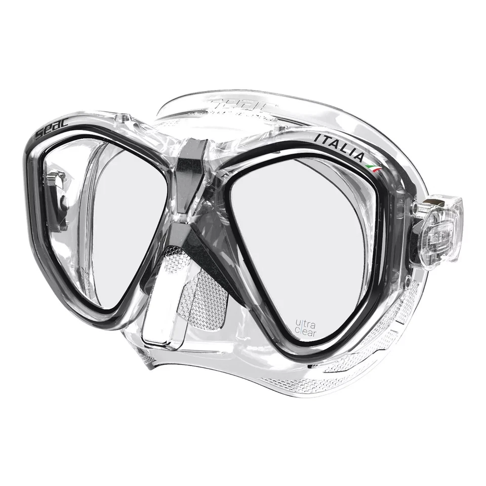 SEAC Italia Dive Mask Ultra Clear Low Volume Dual Lens with Silicone Skirt - Image 1 of 4