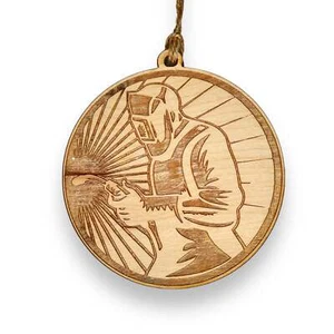 Ornament - Welder - Raw Wood - Picture 1 of 3