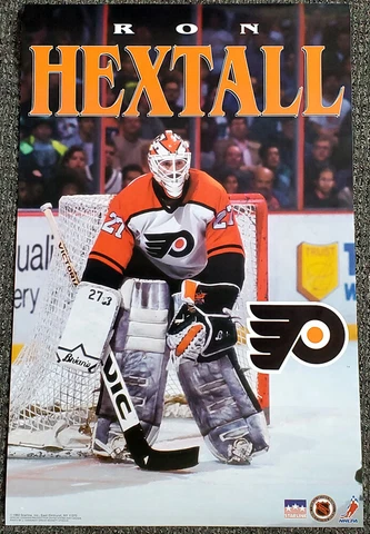 RON HEXTALL Philadelphia Flyers 1992 NHL Hockey Action Starline 22x34 POSTER Cover