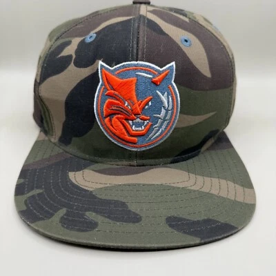 Charlotte Bobcats Hat Adidas Snapback Camo Adjustable Cap Basketball NBA - Image 1 of 4