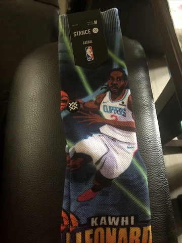 stance kawhi leonard socks large M 6-8.5 NWT $20 lac clippers nba Cover
