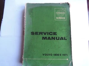 VOLVO SERVICE Manual de servicio de fábrica Volvo 1800 E 1971 - Imagen 1 de 24