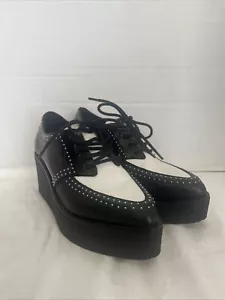 Gianni Bini Nietenrock Plateau Creepers spitz zulaufend Oxford-Schuhe Damengröße 9 - Bild 1 von 8