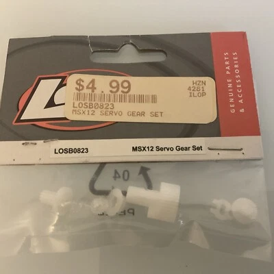 Team Losi MSX12 Servo Gear Set LOSB0823 - Image 1 of 2