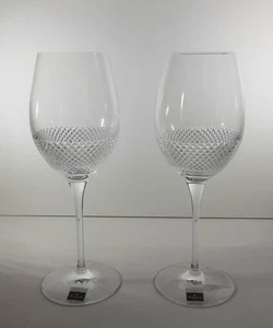 Pair of John Rocha at Waterford Crystal LUME Red Wine Glasses. Original Box. - Picture 1 of 11