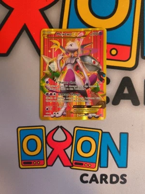 Mewtwo EX Full Art Gold Secret Rare Breakthrough 164/162 Secret Rare LP - Image 1 of 3