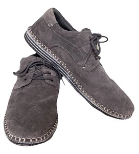 Roan grau Leder Schnürschuhe leicht Oxford Schuhe Herren Größe 9,5 - Bild 1 von 13