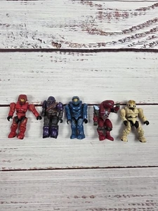 LOT 5 HALO MEGA CONSTRUX BLOKS UNSC Spartan, Etc MINI FIGURE Mixed Lot 10 - Picture 1 of 4
