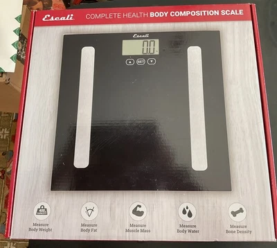 Escali Model BF180-2 Body Analyzing Digital Scale Body Fat Bone/Muscle Mass New - Image 1 of 3