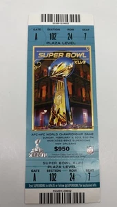 Super Bowl XLVII - Full Ticket Football 2013 Baltimore Ravens 49ers Employee Lvl - Picture 1 of 8