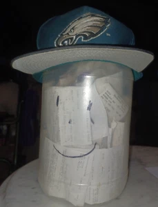 Logo 7 NFL Philadelphia Eagles Snap-Back Cap One Size Teal Blue Green - Bild 1 von 5