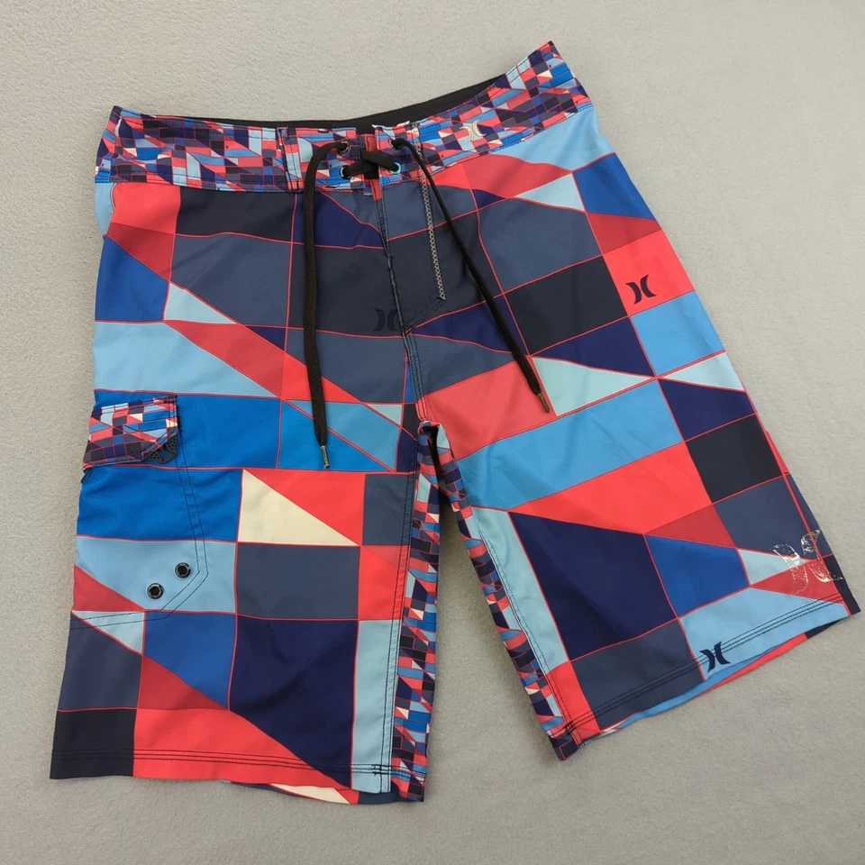 Pantalones cortos de natación Hurley Phantom para hombre 30 bloques de colores Surf bolsillo de secado rápido Foto 1 de 4