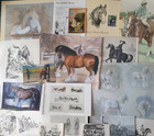 Ephemera Bundle Vintage Junk Journal 60 pages of Horses