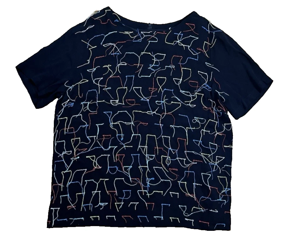 Top de hilo multicolor Alpha 60 negro confeti Stremers para mujer talla M Foto 1 de 4