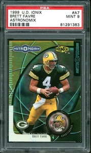 1999 U.D. IONIX ASTRONOMIX #A7 BRETT FAVRE Graded PSA 9 *MINT* - Picture 1 of 2