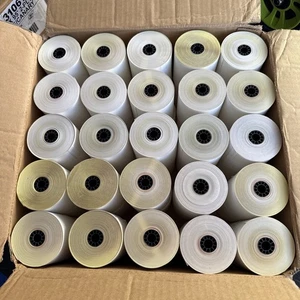 2-lagig 3" x 95' weiß, Kanarienvogel 50 Rollen 2-lagig selbstdurchschreibend Quittungen - Bild 1 von 2