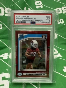 2024 Donruss - Optic Preview Red Pandora - Marvin Harrison Jr. #393 PSA 9 - Picture 1 of 2