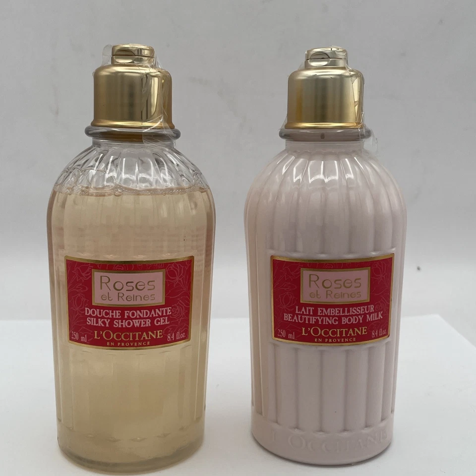 ¡Nuevo! L'Occitane en Provence Roses et Reines Set de 2 Gel Corporal Leche y Ducha  Foto 1 de 4